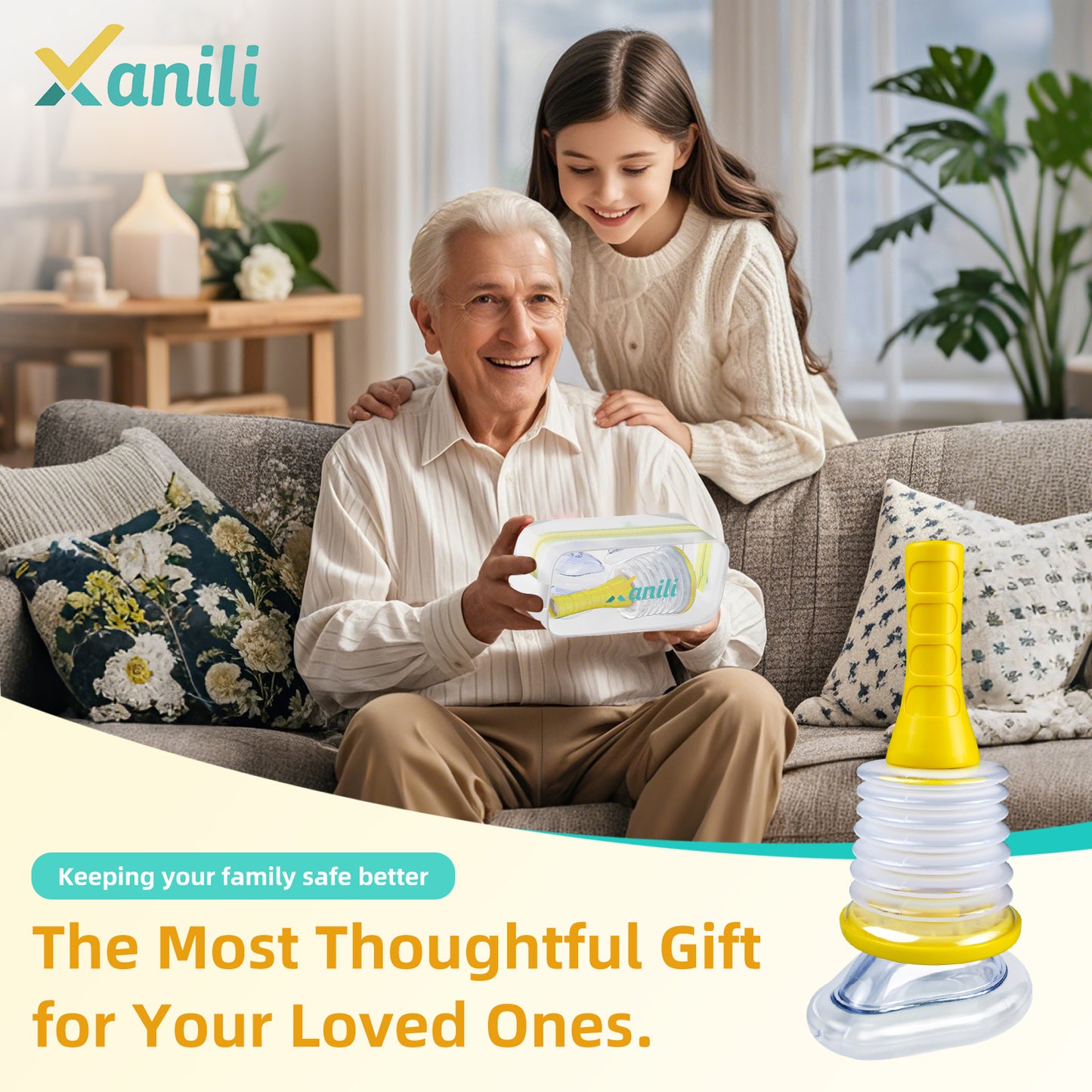 Xanili Anti-Choking Device, Portable Suction Rescue Device, First Aid Kit for Kids and Adults