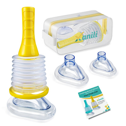 Xanili Anti-Choking Device, Portable Suction Rescue Device, First Aid Kit for Kids and Adults